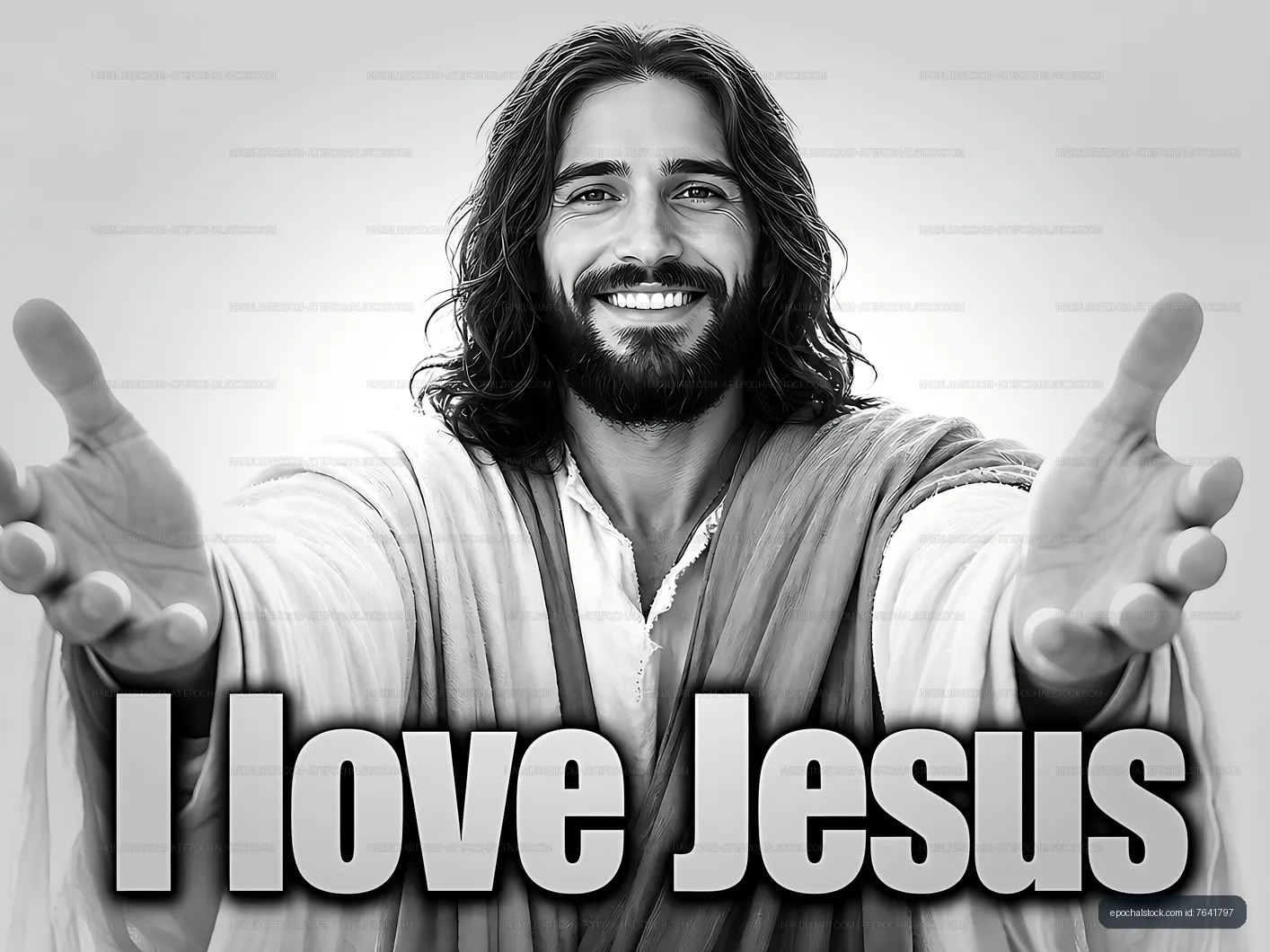Man with open arms expresses love for Jesus