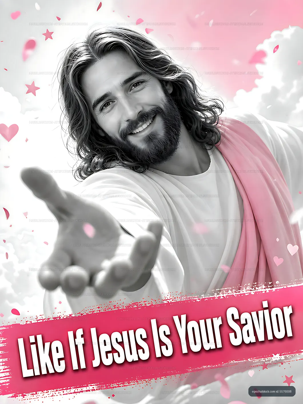 Jesus figure reaching out with love and kindness