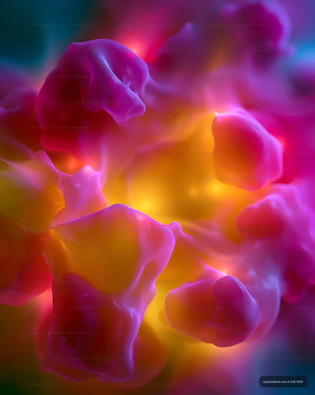 Colorful abstract design with vibrant textures and shapes