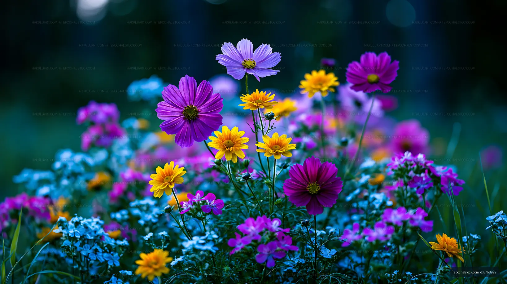 Colorful flowers bloom in a garden during daylight