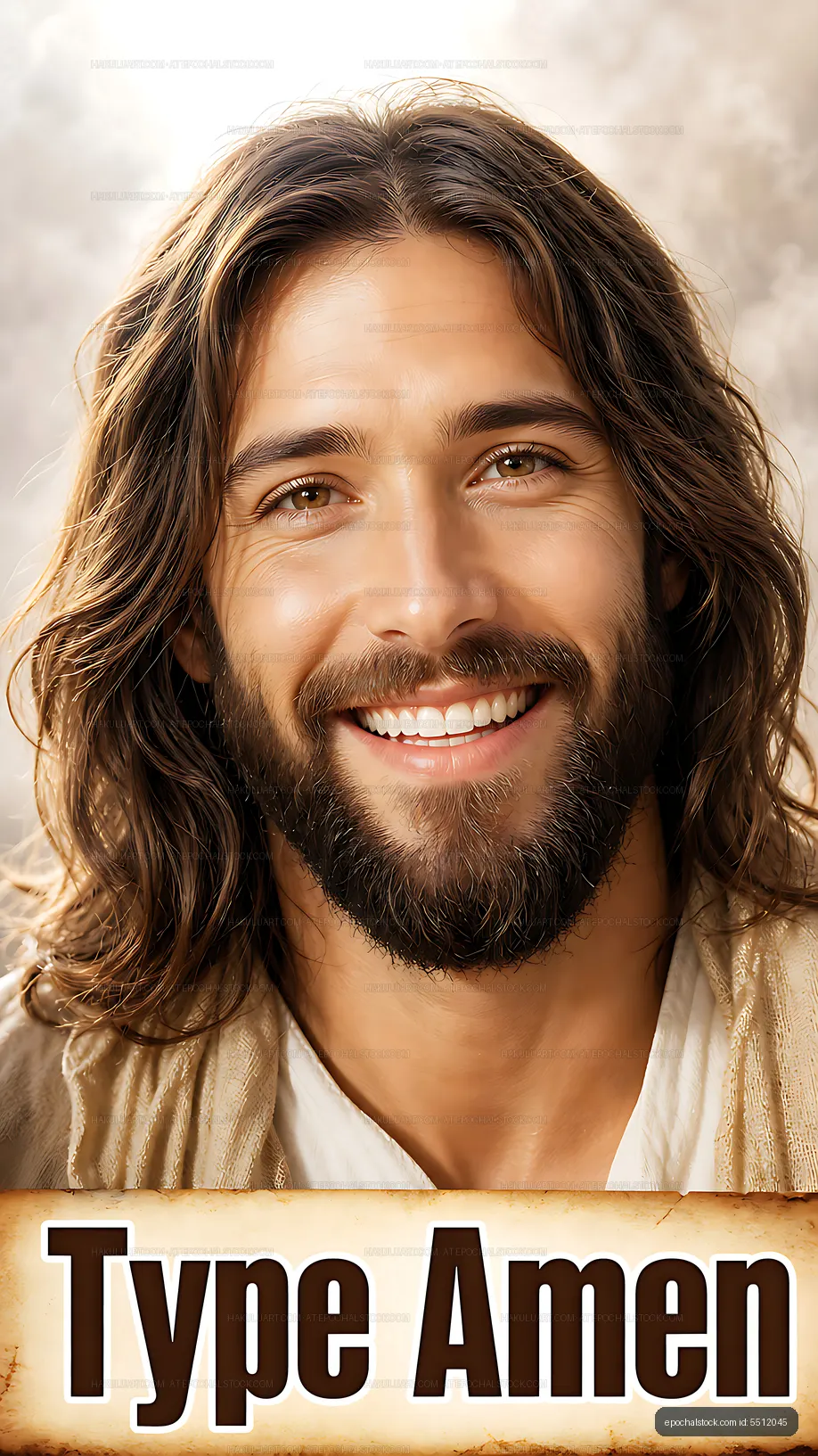Man with long hair smiling in soft light