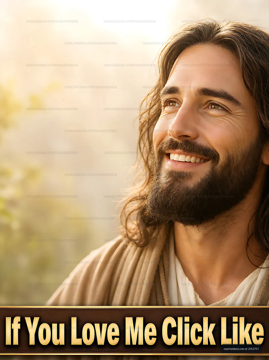 Man with long hair smiling in natural light