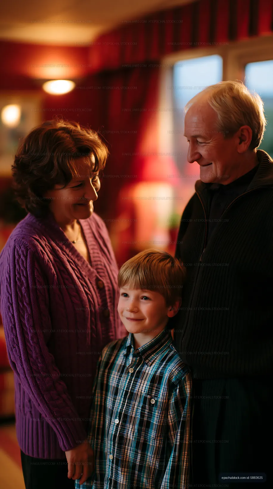 Family enjoying time together in a cozy indoor setting