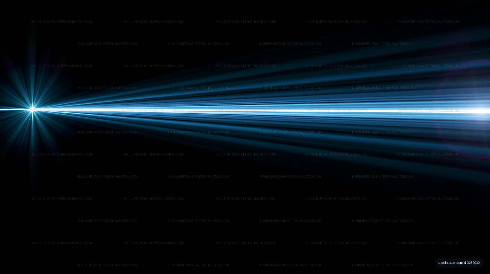 Bright blue light beams on a black background