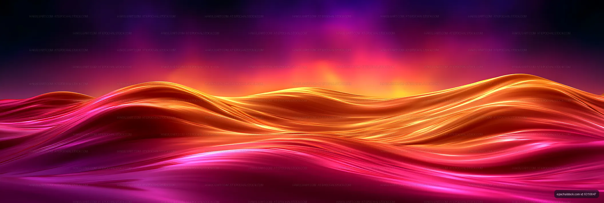 Flowing neon waves in pink, red, and orange