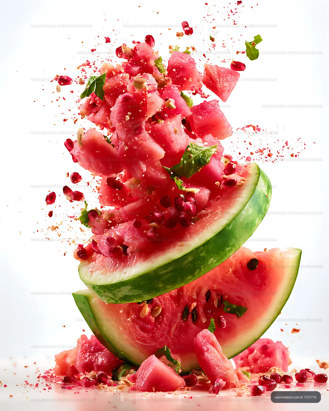Dynamic watermelon fruit composition with pomegranate