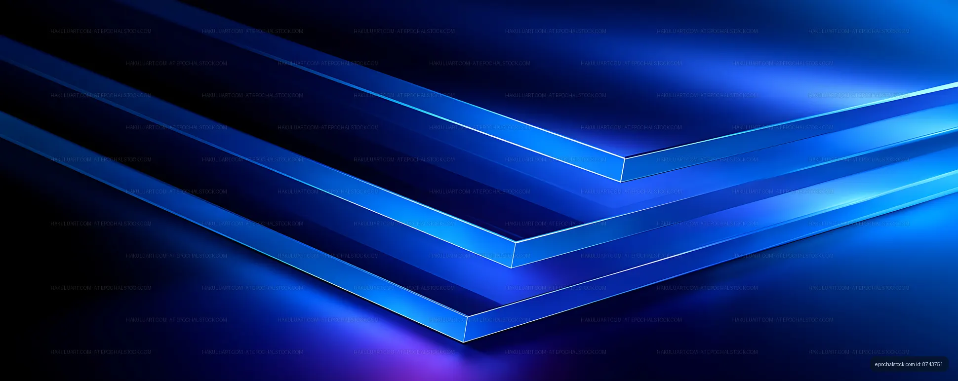 Futuristic blue geometric layered backdrop
