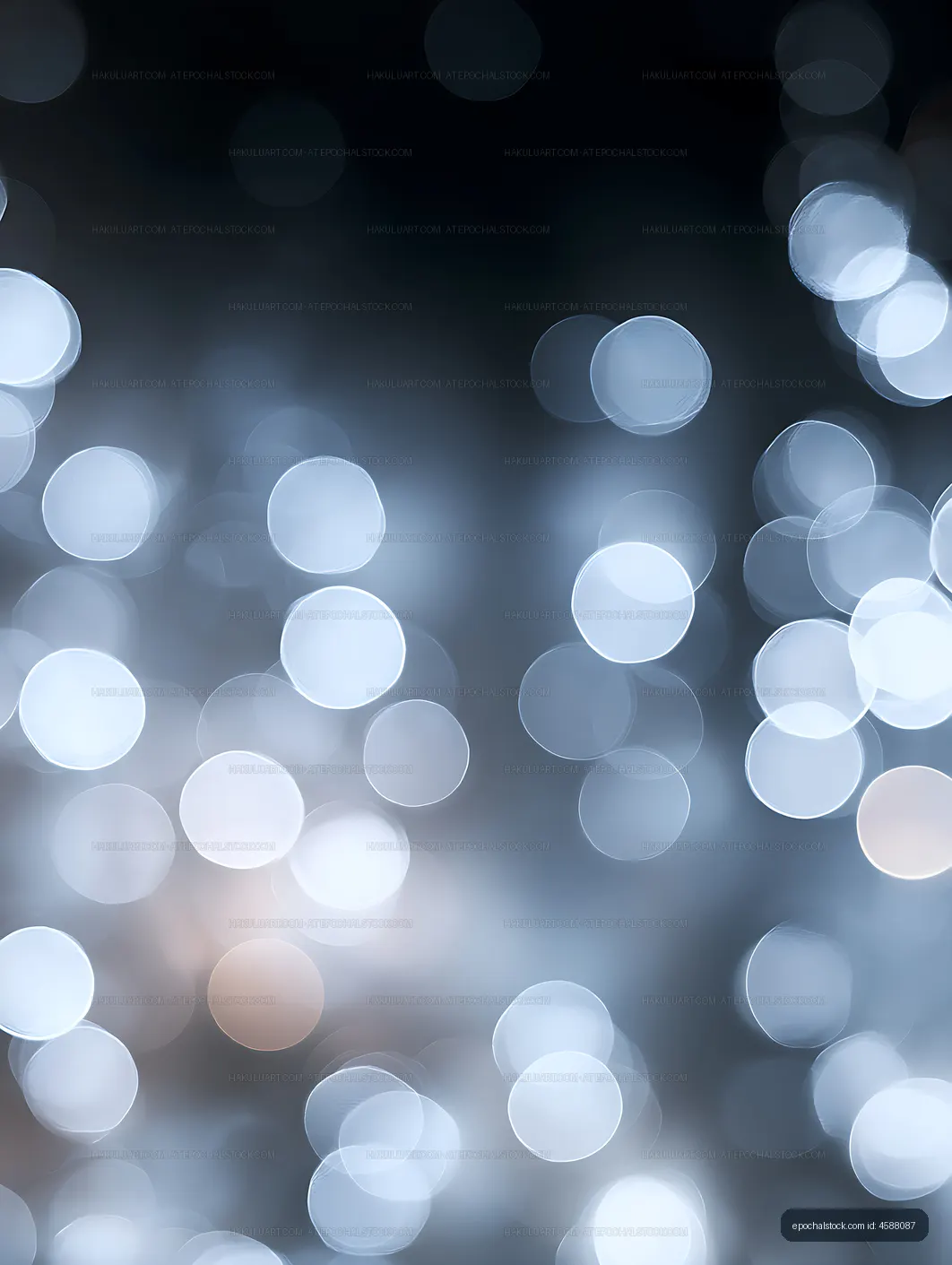 Blue and white abstract bokeh light texture