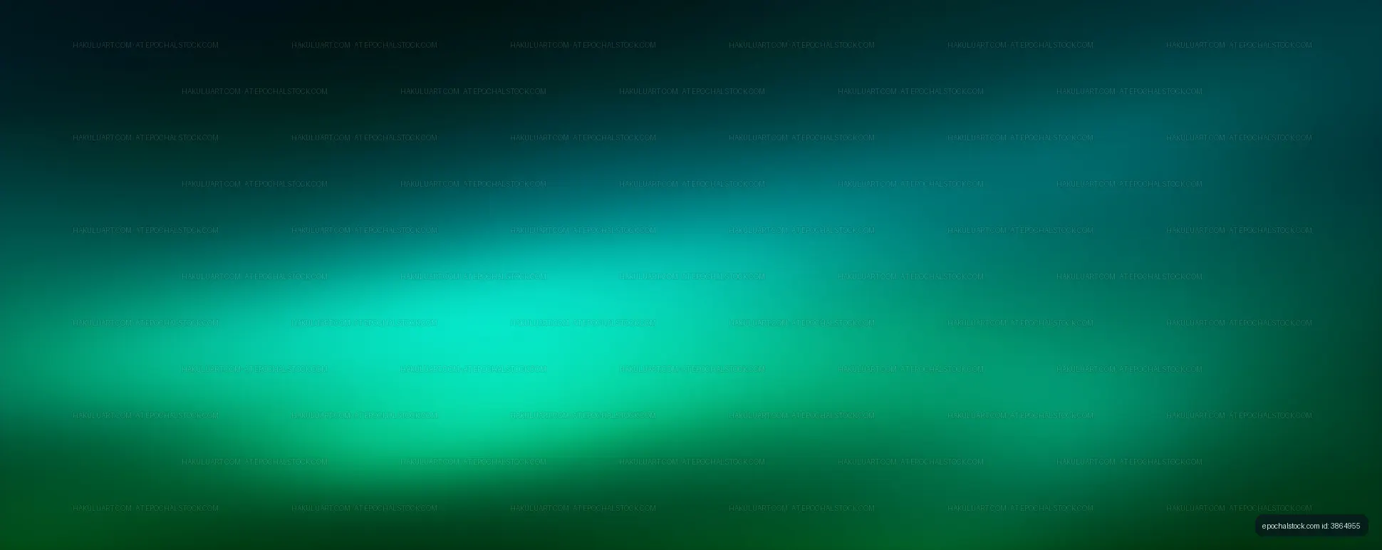 Teal and green luminous abstract gradient background