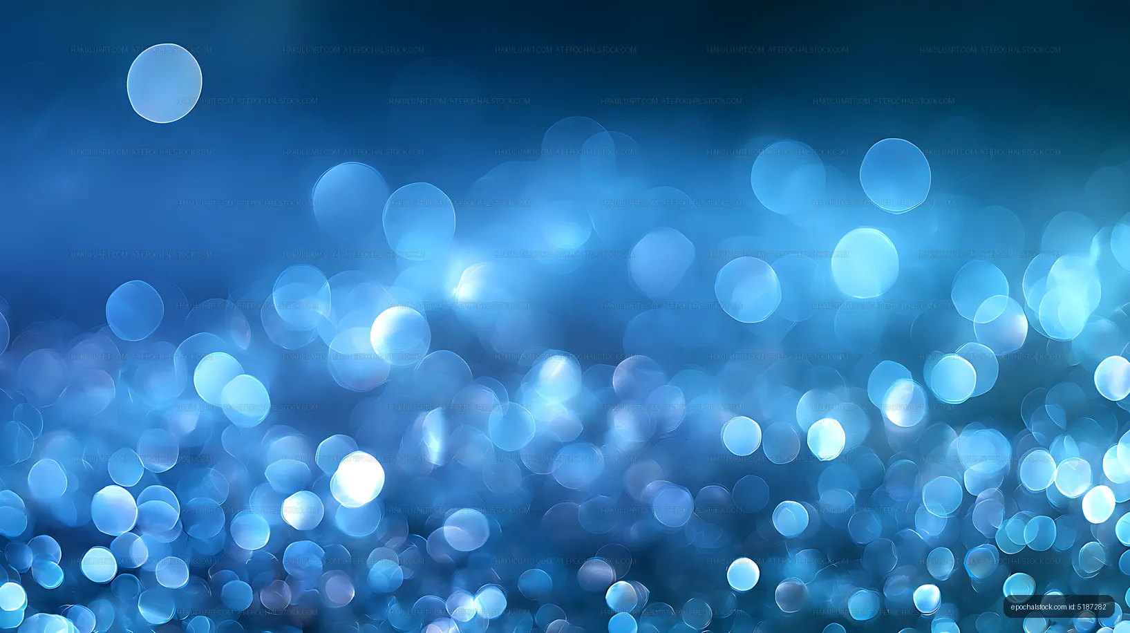 Luminous blue bokeh light texture