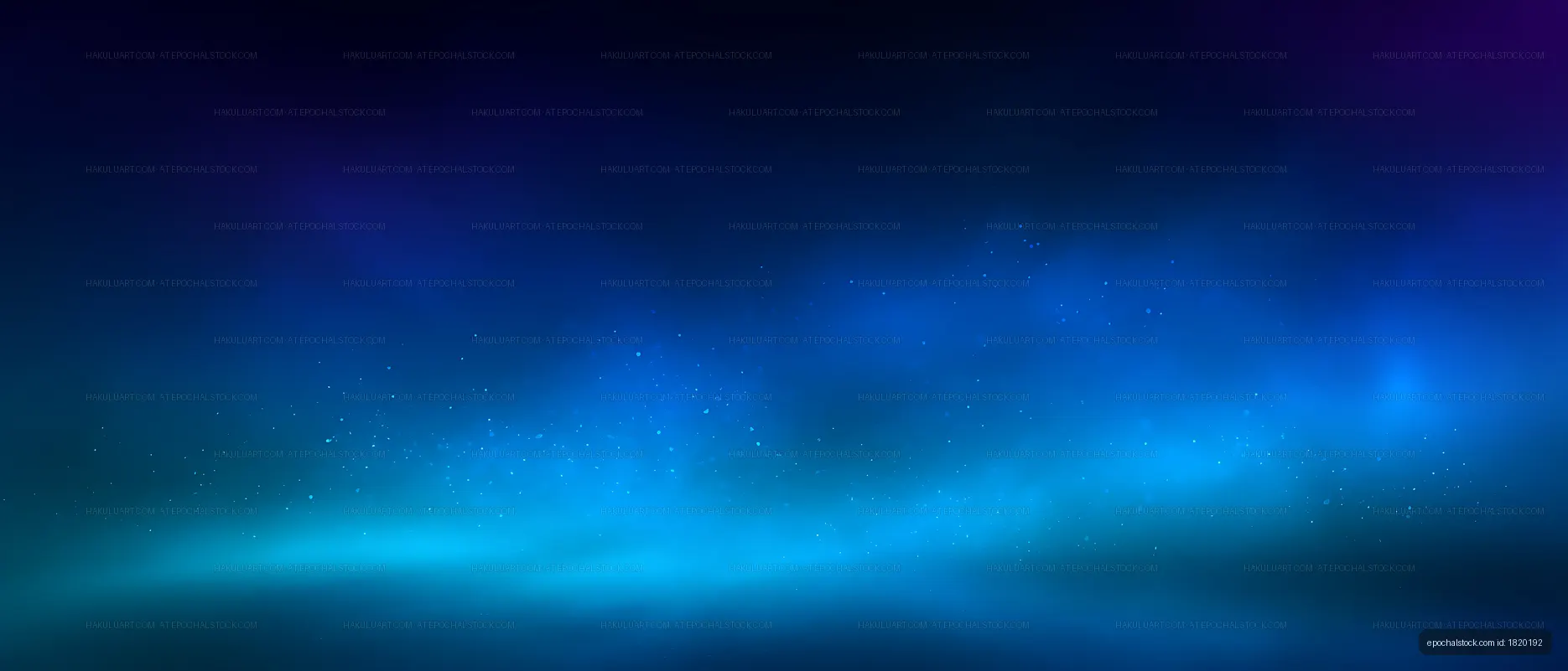 Atmospheric abstract background with blue glowing particles