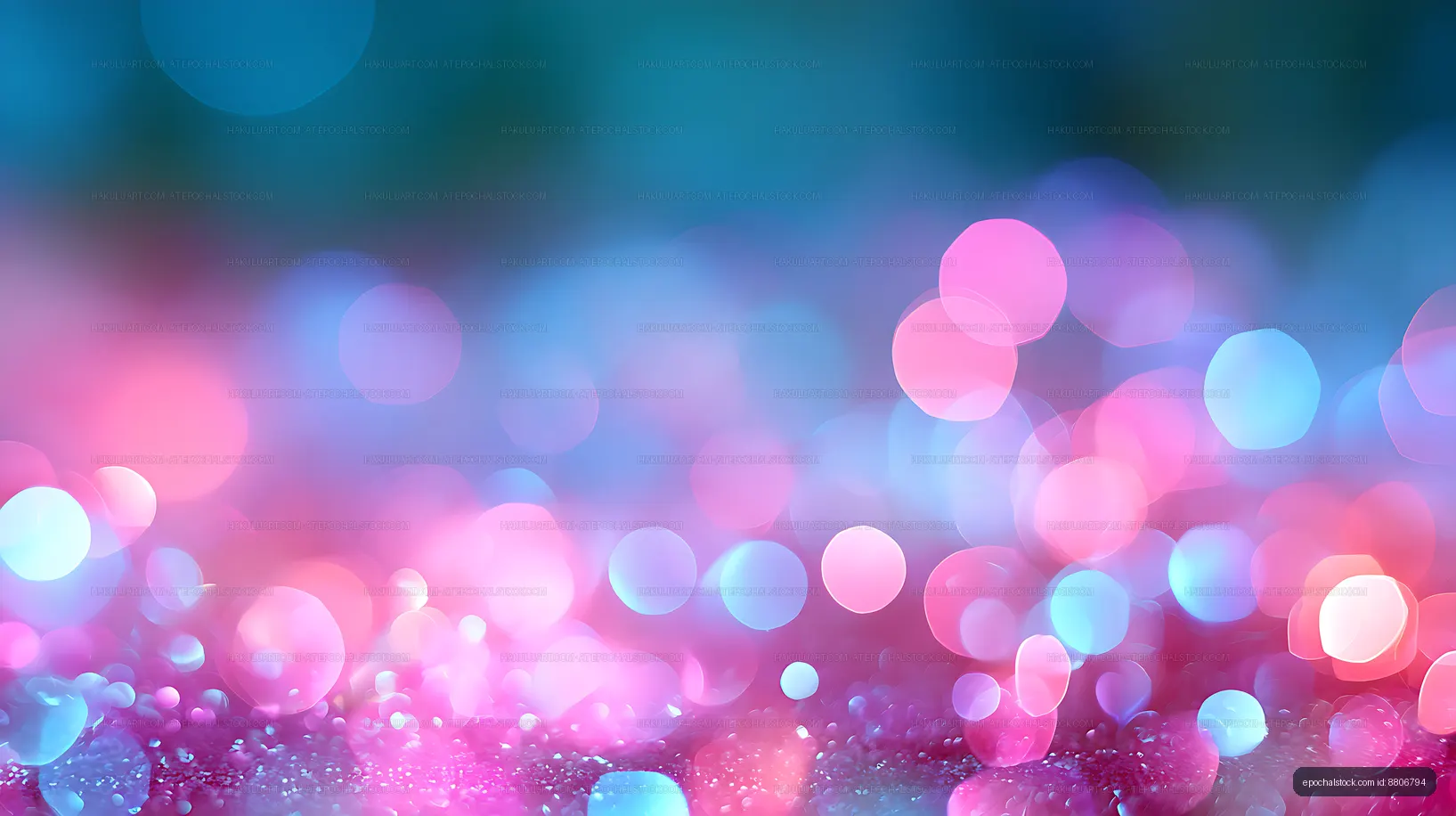 Colorful pastel bokeh glow background