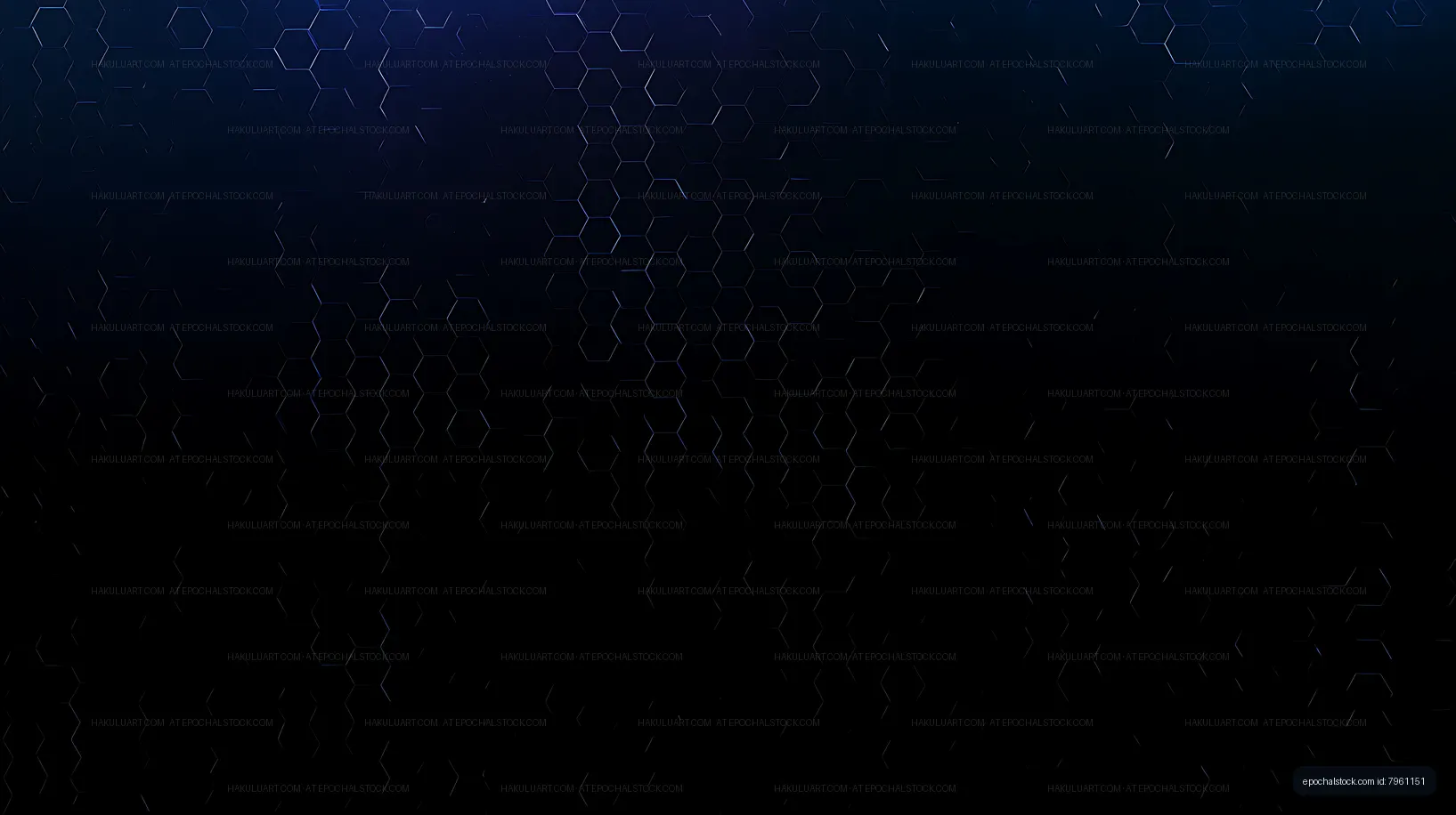 Dark geometric hexagon texture in blue and black