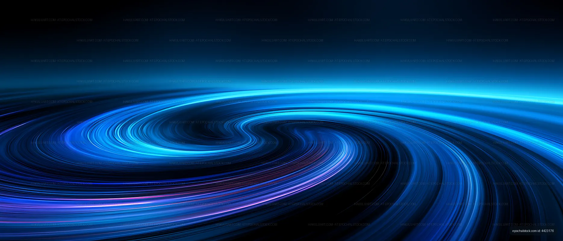Blue and purple abstract light swirl
