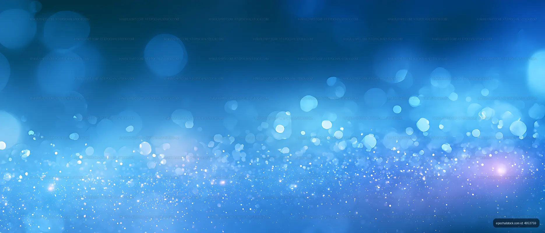 Abstract blue light background with sparkling bokeh particles