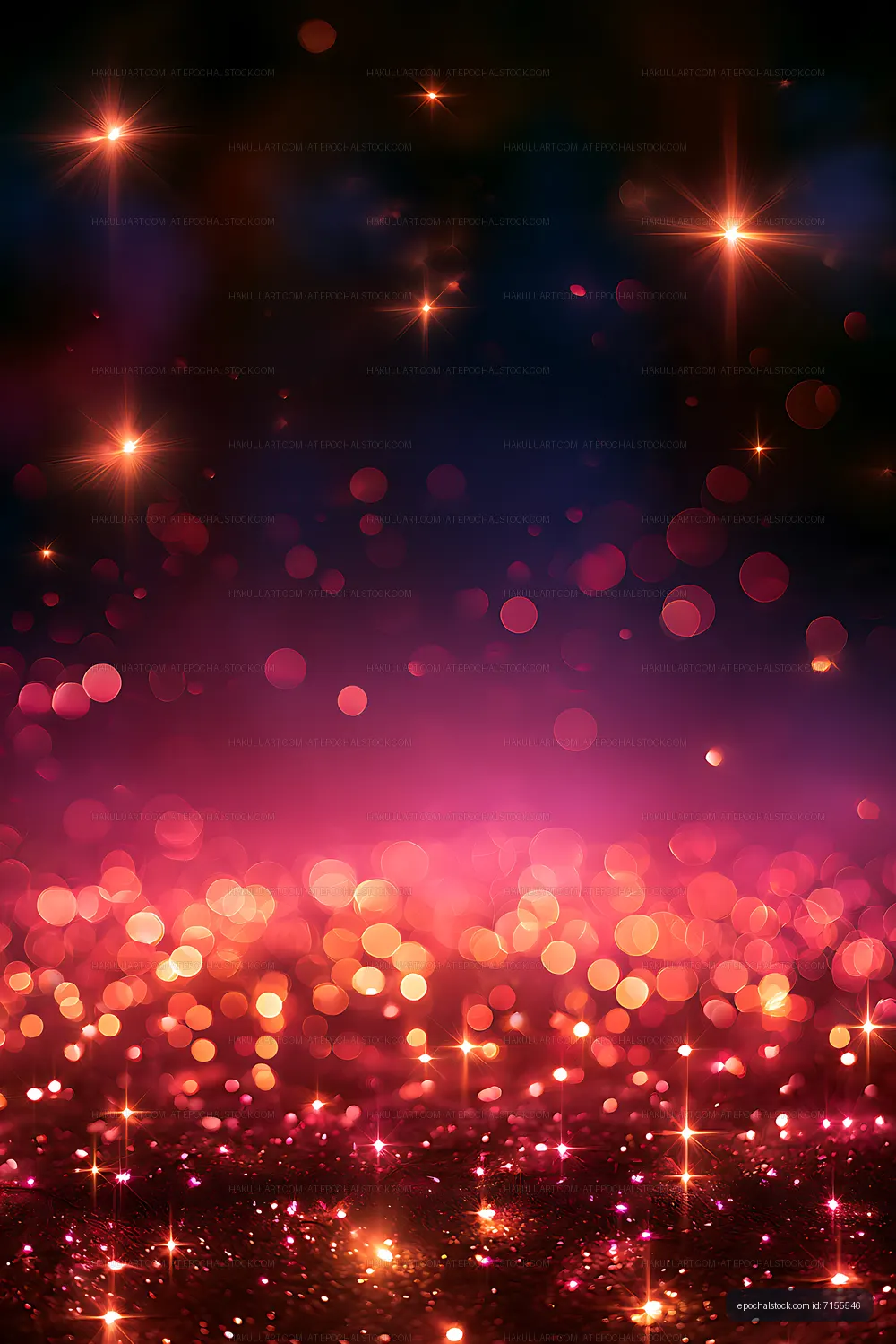 Abstract colorful bokeh and starburst light texture