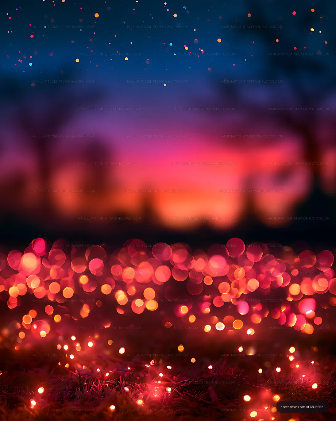 Glowing colorful bokeh abstract background