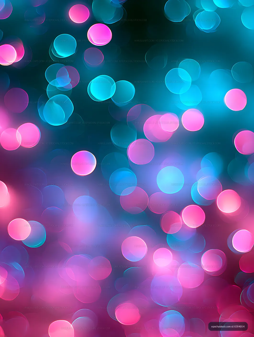 Abstract glowing pink and cyan circle pattern