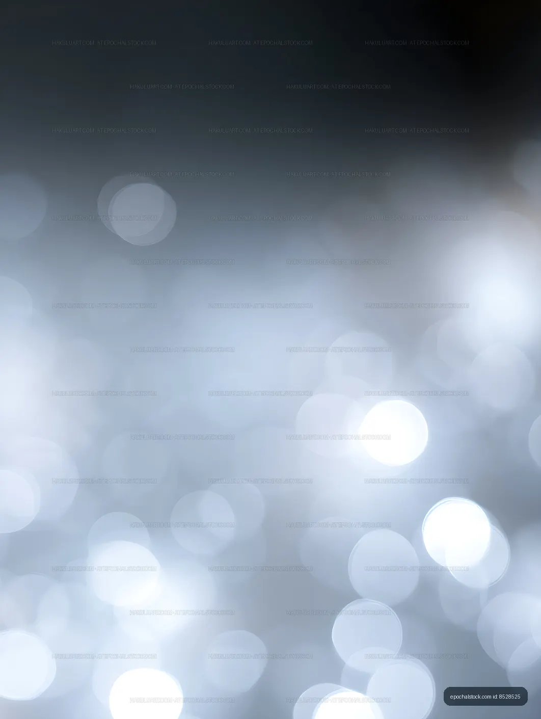 Abstract blue background with glowing bokeh circles