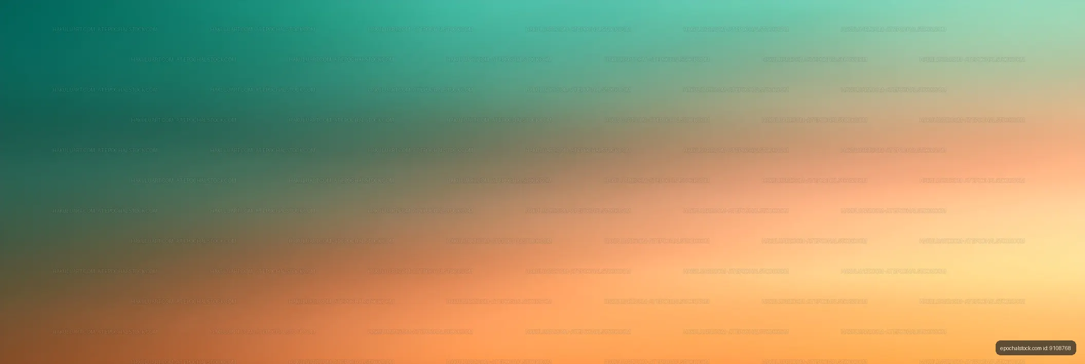 Teal green and warm orange gradient backdrop