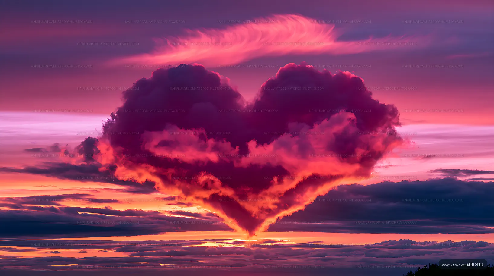 Vivid sunset light behind a dramatic towering cloud