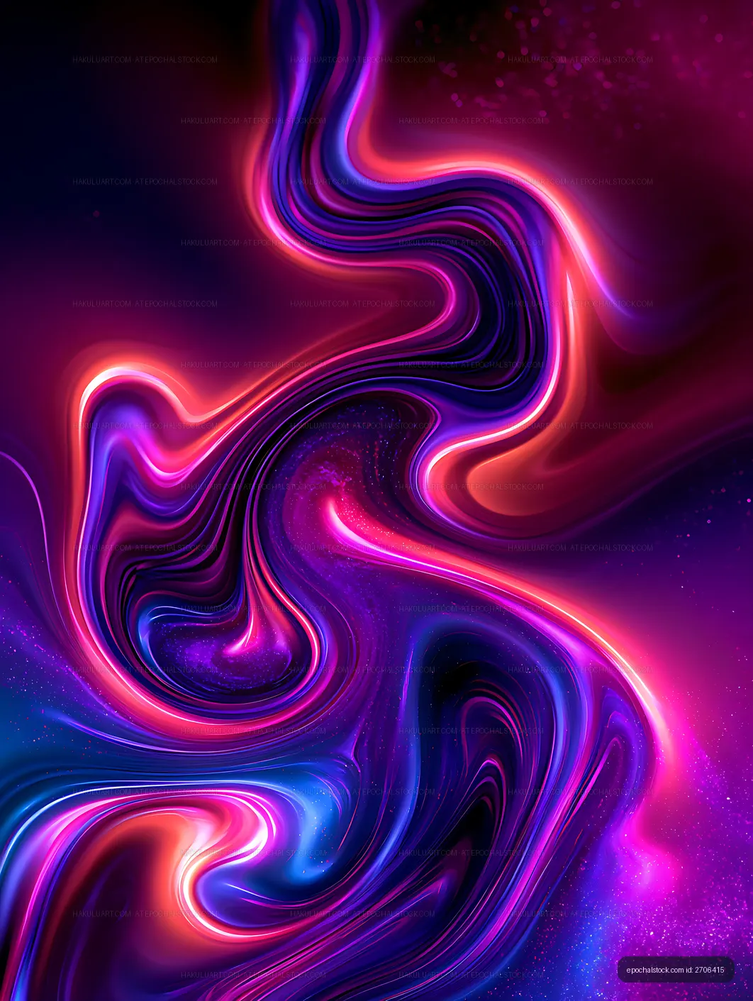 Glowing purple and pink abstract wave pattern