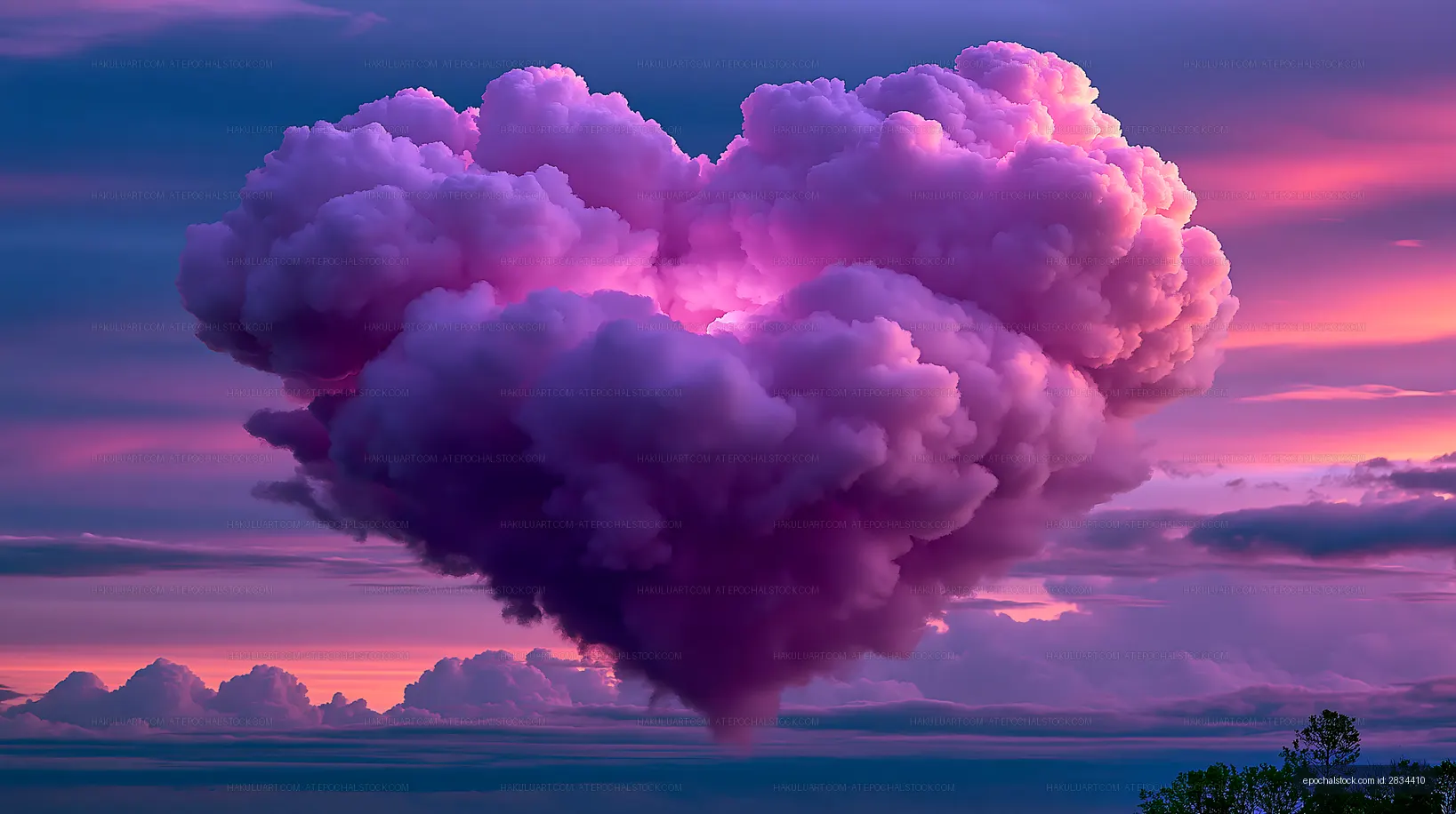 Towering purple cloud against a pink and blue sunset