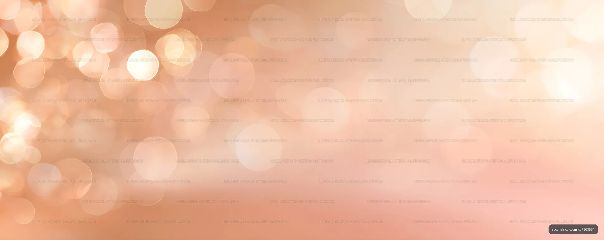 Dreamy peach bokeh texture with copy space