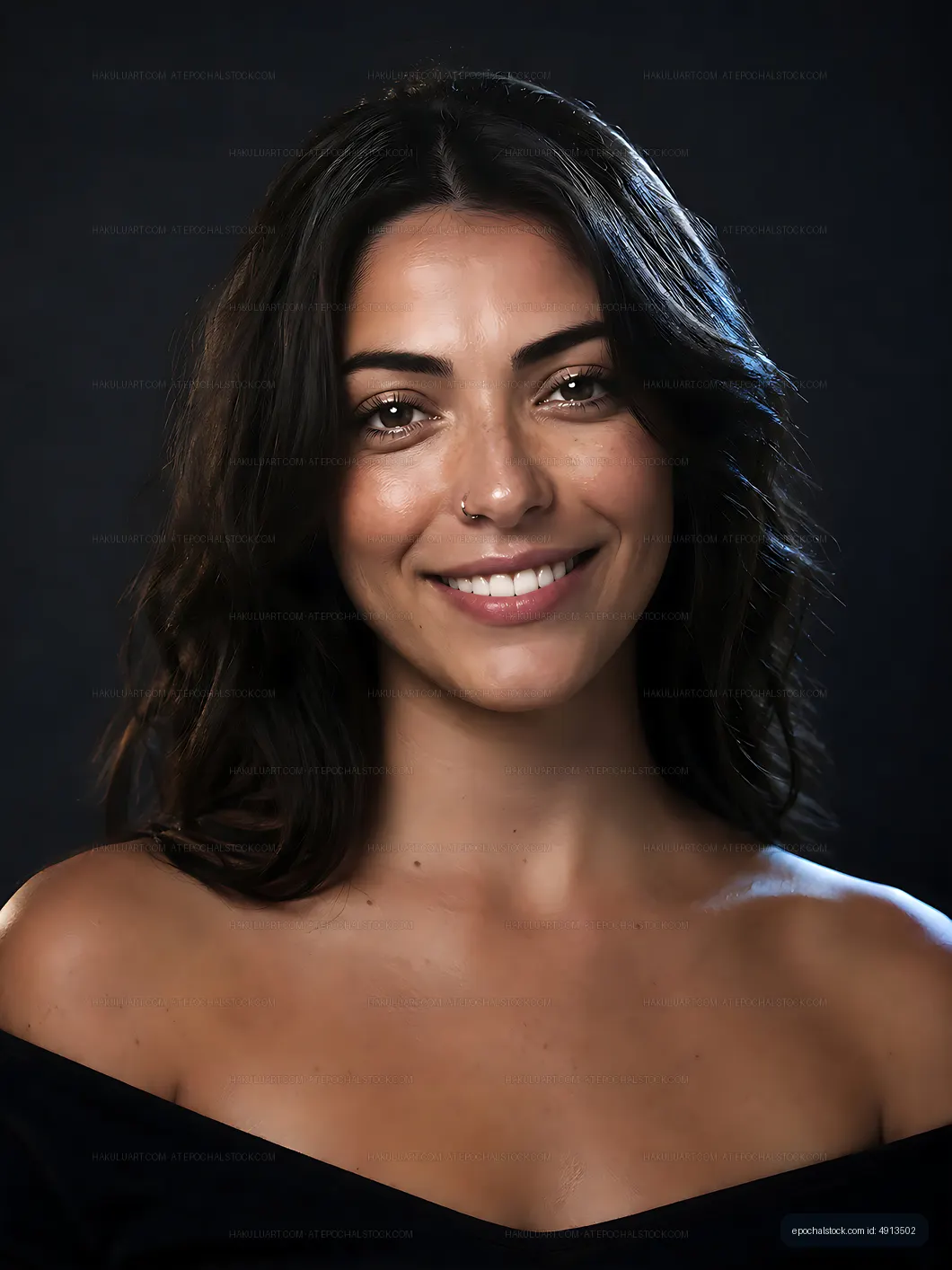 Portrait of a woman smiling with natural lighting