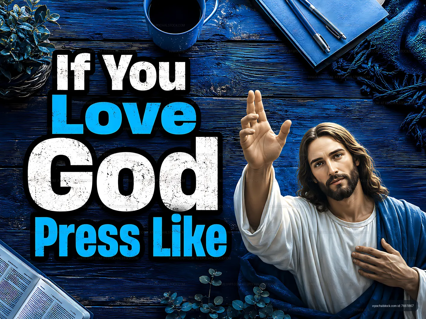 If you love God, press like with Jesus image