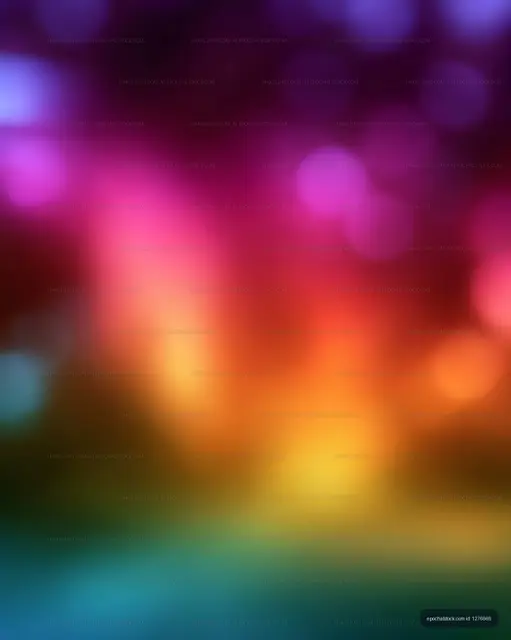 Colorful abstract background with blurred lights