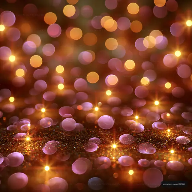 Colorful bokeh lights creating a festive background
