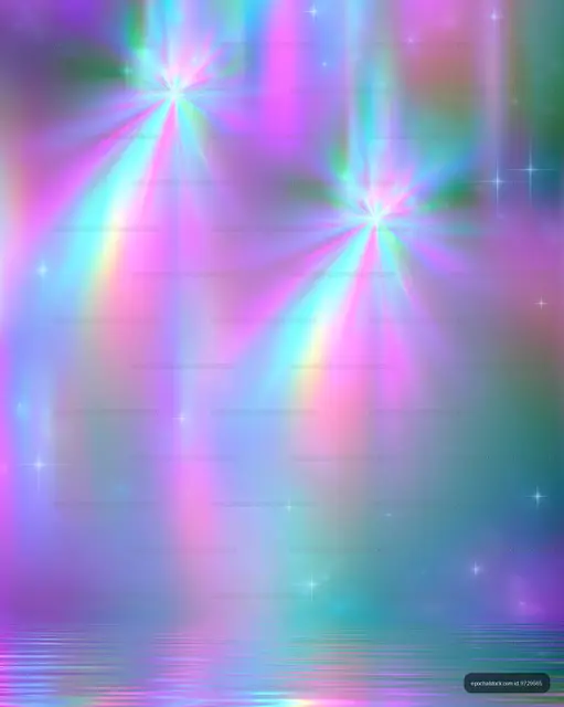Colorful abstract light patterns in a digital design
