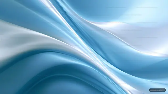 Abstract smooth blue waves background