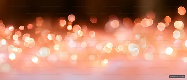 Soft light reflections on a surface in a warm setting