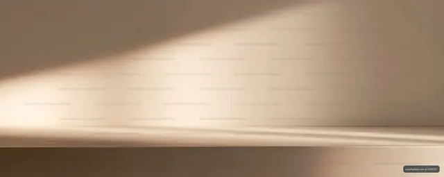Abstract warm sunlight and shadow on an interior wall