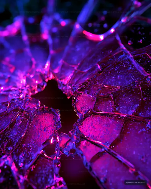 Abstract glowing magenta blue crystal texture