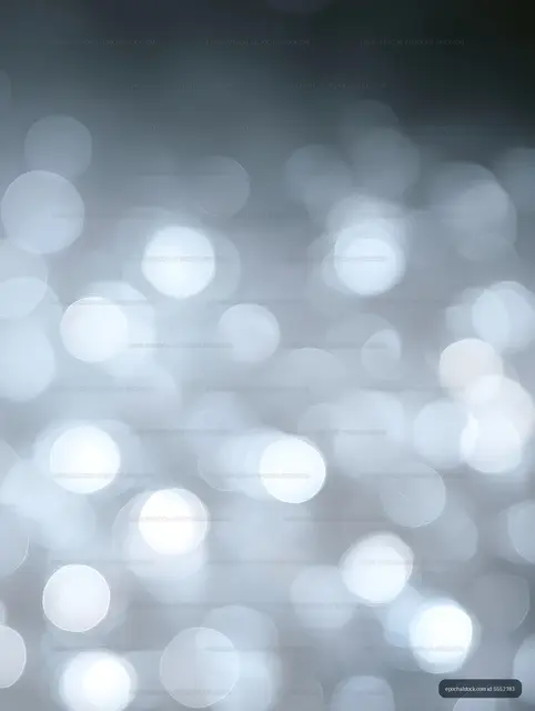 Blue and white glowing bokeh abstract background