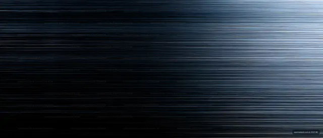 Blue Horizontal Light Streaks on a Dark Abstract Background