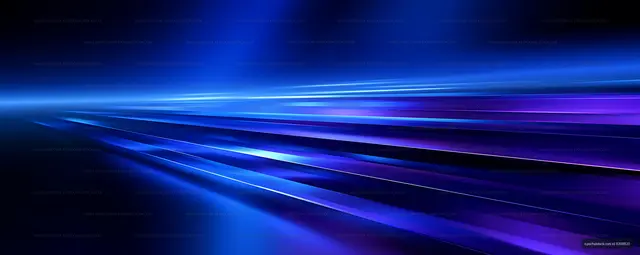 Abstract luminous blue and violet motion lines