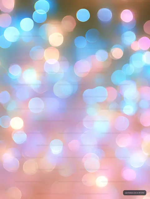 Dreamy pastel bokeh background with colorful glowing circles