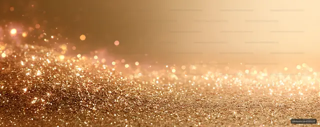 Sparkling gold glitter texture with bright bokeh background