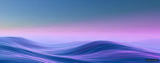 Abstract pastel waves in blue and purple