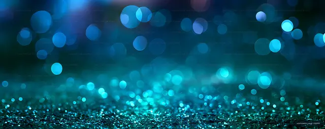Luminous turquoise bokeh abstract background