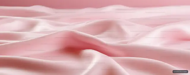 Pastel pink fabric waves and smooth folds