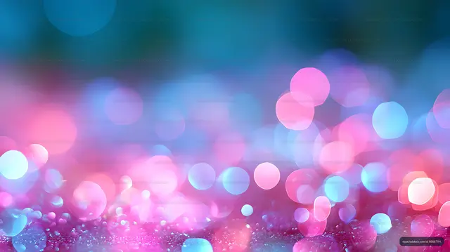 Colorful pastel bokeh glow background