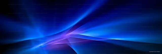 Abstract luminous blue light streaks with purple accents