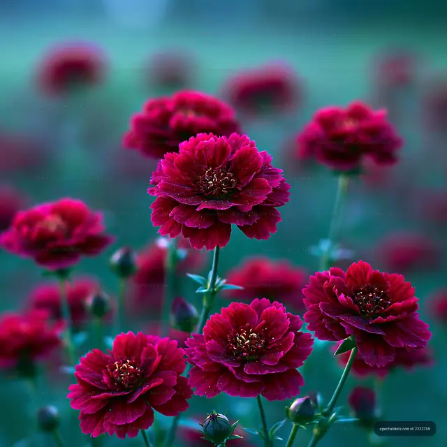 Bright red flowers in a field during daylight