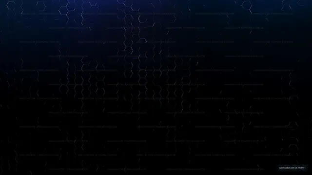 Dark geometric hexagon texture in blue and black