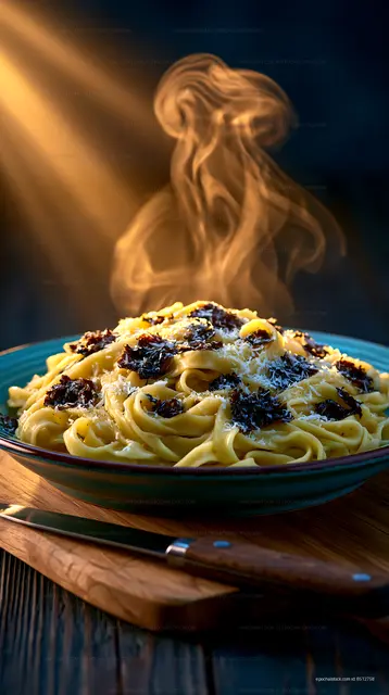Pasta dish with sun-dried tomatoes and grated cheese